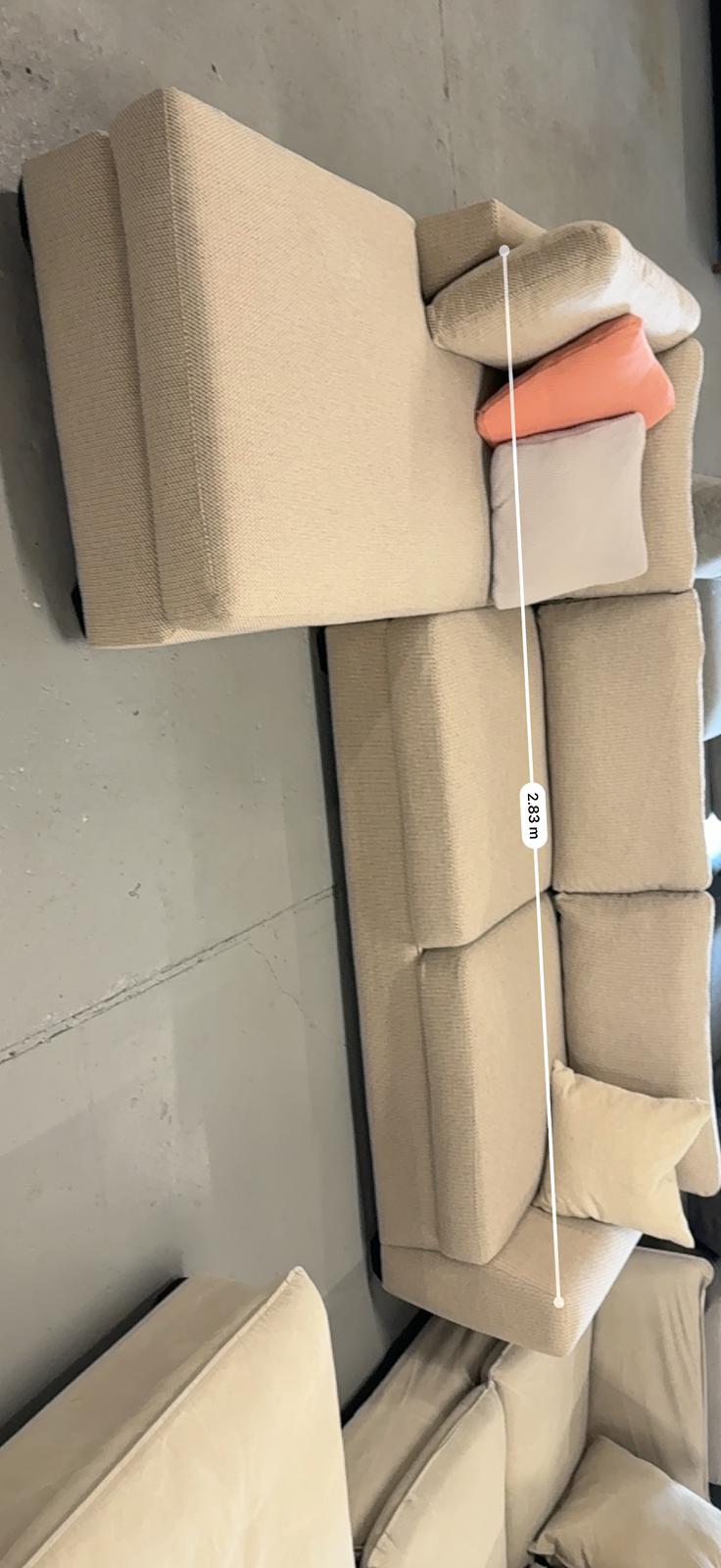 ⭐️ Plush Style Cream L-shape Sofa | Pre-owned – Steam cleaned | SYDNEY WIDE DELIVERY