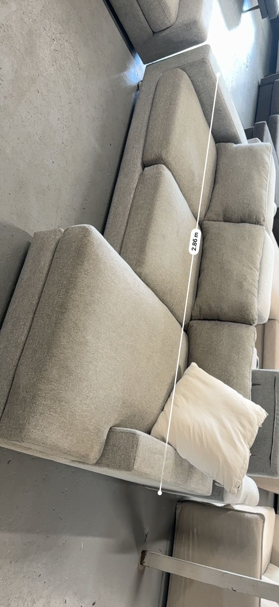 ⭐️ Grey L shape + rotating arm chair | Pre-owned – Steam cleaned | SYDNEY WIDE DELIVERY