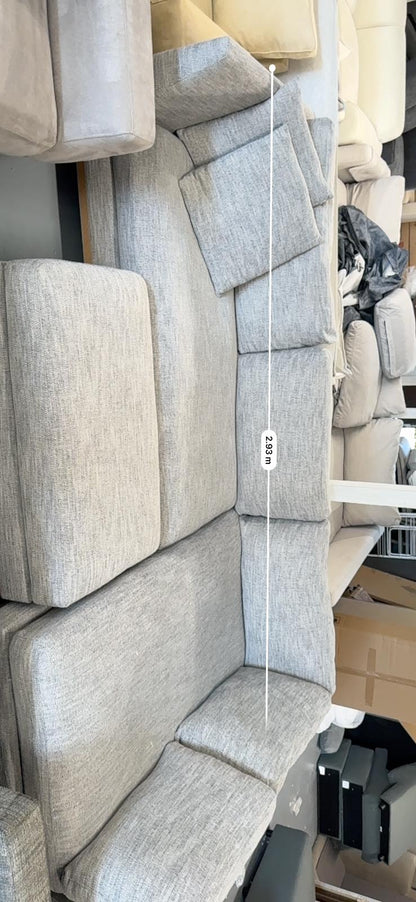 ⭐️ Grey L-shape Sofa with Ottoman | Pre-owned – Steam cleaned | SYDNEY WIDE DELIVERY