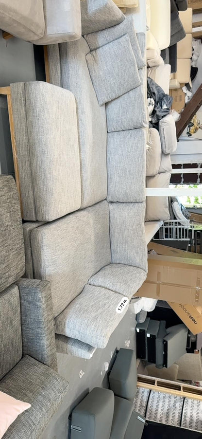 ⭐️ Grey L-shape Sofa with Ottoman | Pre-owned – Steam cleaned | SYDNEY WIDE DELIVERY