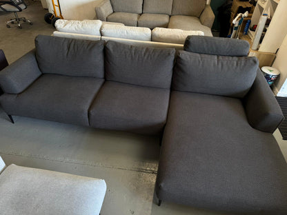 ⭐️ Brosa Charcoal L-shape Sofa | Pre-owned – Steam cleaned | SYDNEY WIDE DELIVERY