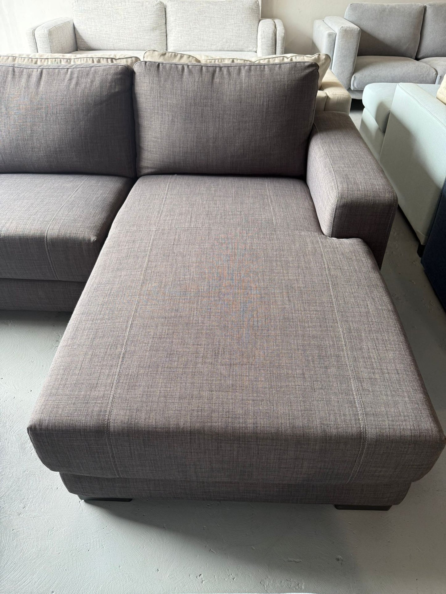 ⭐️ Domayne Charcoal L shape Sofa | Pre-owned – Steam cleaned | SYDNEY WIDE DELIVERY