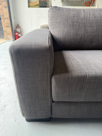 ⭐️ Domayne Charcoal L shape Sofa | Pre-owned – Steam cleaned | SYDNEY WIDE DELIVERY