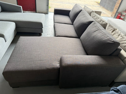 ⭐️ Domayne Charcoal L shape Sofa | Pre-owned – Steam cleaned | SYDNEY WIDE DELIVERY