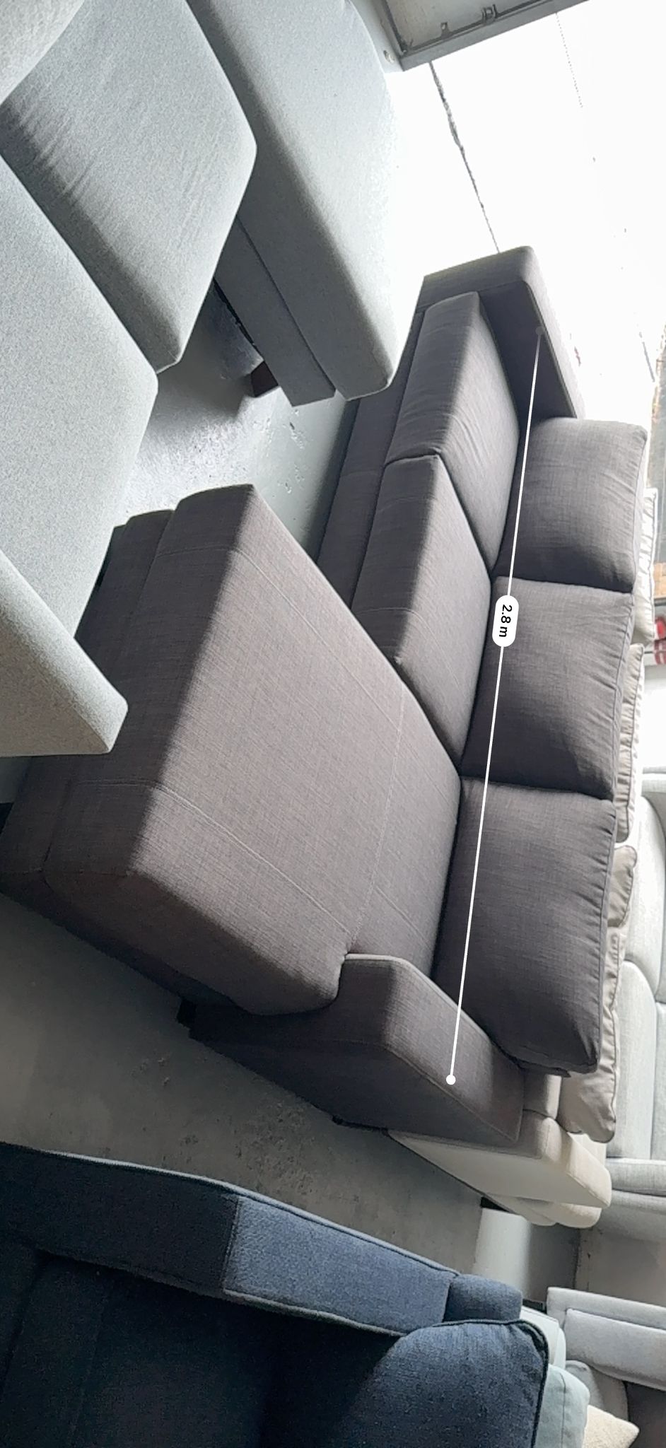 ⭐️ Domayne Charcoal L shape Sofa | Pre-owned – Steam cleaned | SYDNEY WIDE DELIVERY