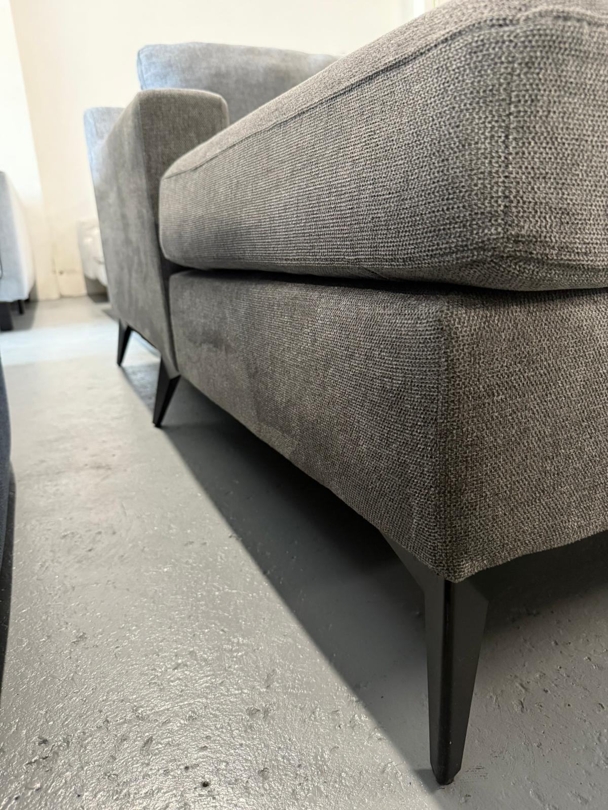 ⭐️ Nick Scali Charcoal L-shape Sofa | Pre-owned – Steam cleaned | SYDNEY WIDE DELIVERY