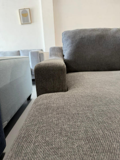 ⭐️ Nick Scali Charcoal L-shape Sofa | Pre-owned – Steam cleaned | SYDNEY WIDE DELIVERY