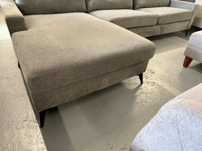 ⭐️ Nick Scali Charcoal L-shape Sofa | Pre-owned – Steam cleaned | SYDNEY WIDE DELIVERY