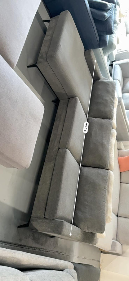 ⭐️ Nick Scali Charcoal L-shape Sofa | Pre-owned – Steam cleaned | SYDNEY WIDE DELIVERY