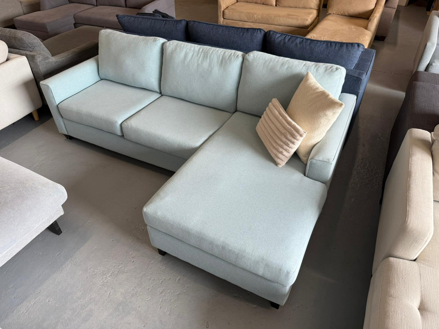 ⭐️ Australian made L shape Reversable chaise sofa | Pre-owned – Steam cleaned | SYDNEY WIDE DELIVERY