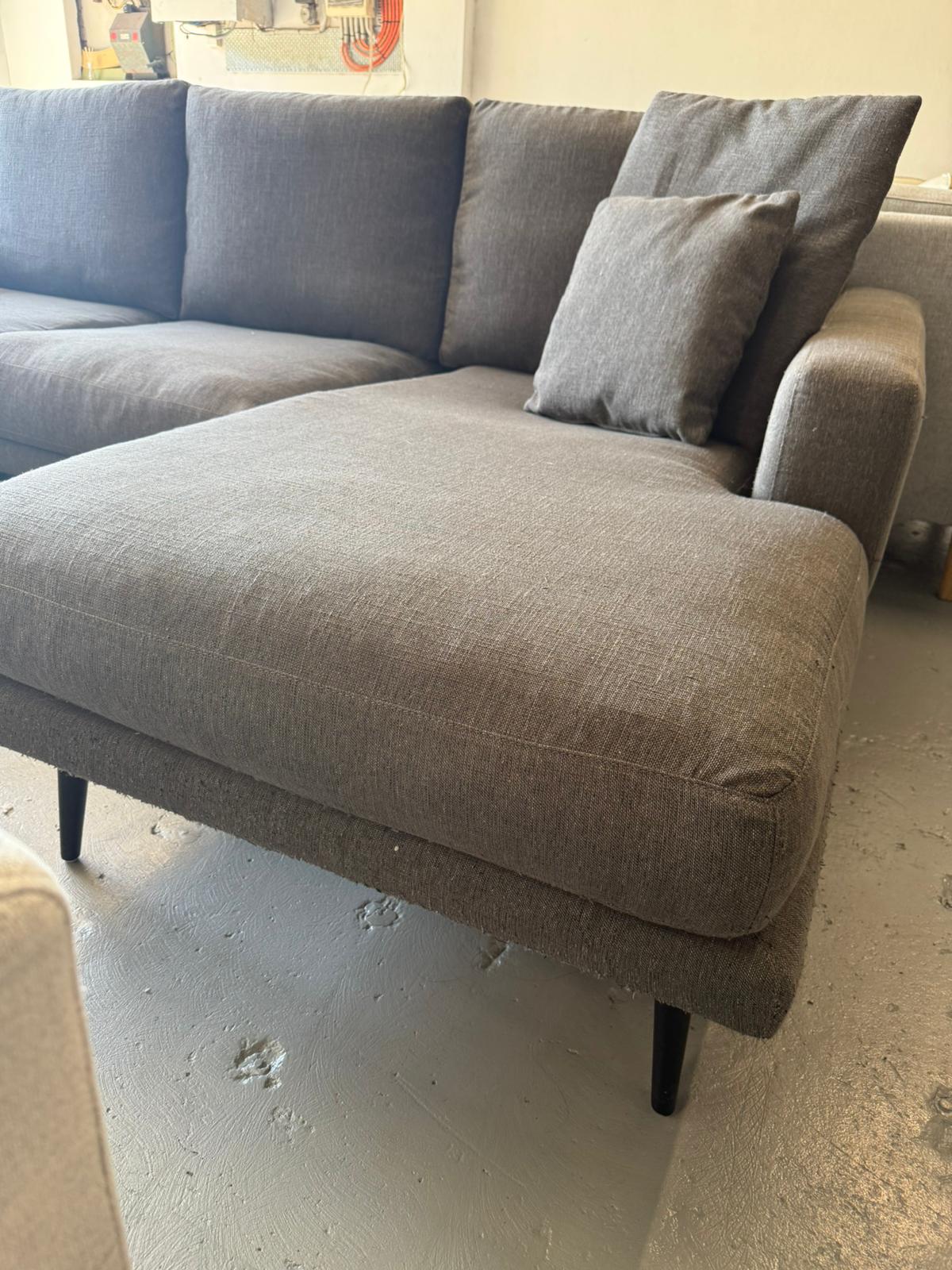 ⭐️ Freedom charcoal L shape Sofa | Pre-owned – Steam cleaned | SYDNEY WIDE DELIVERY