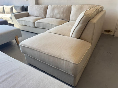 ⭐️ James lane beige L shape sofa | Pre-owned – Steam cleaned | SYDNEY WIDE DELIVERY