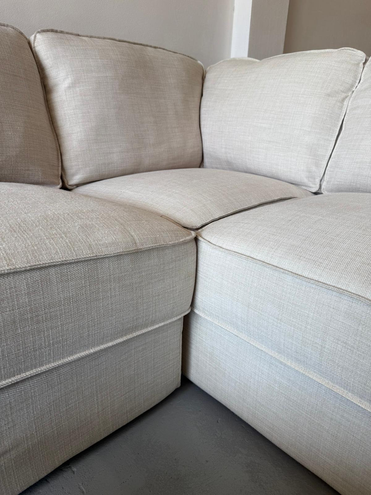 ⭐️ James lane beige L shape sofa | Pre-owned – Steam cleaned | SYDNEY WIDE DELIVERY
