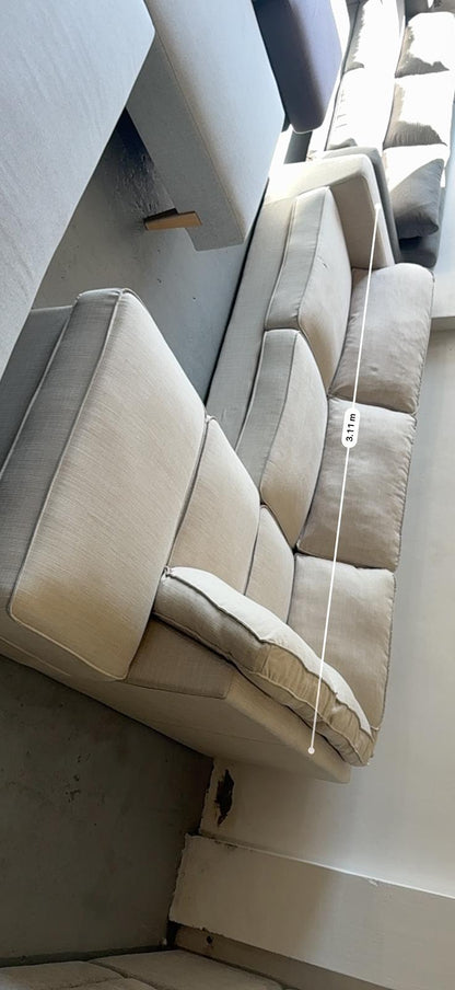 ⭐️ James lane beige L shape sofa | Pre-owned – Steam cleaned | SYDNEY WIDE DELIVERY