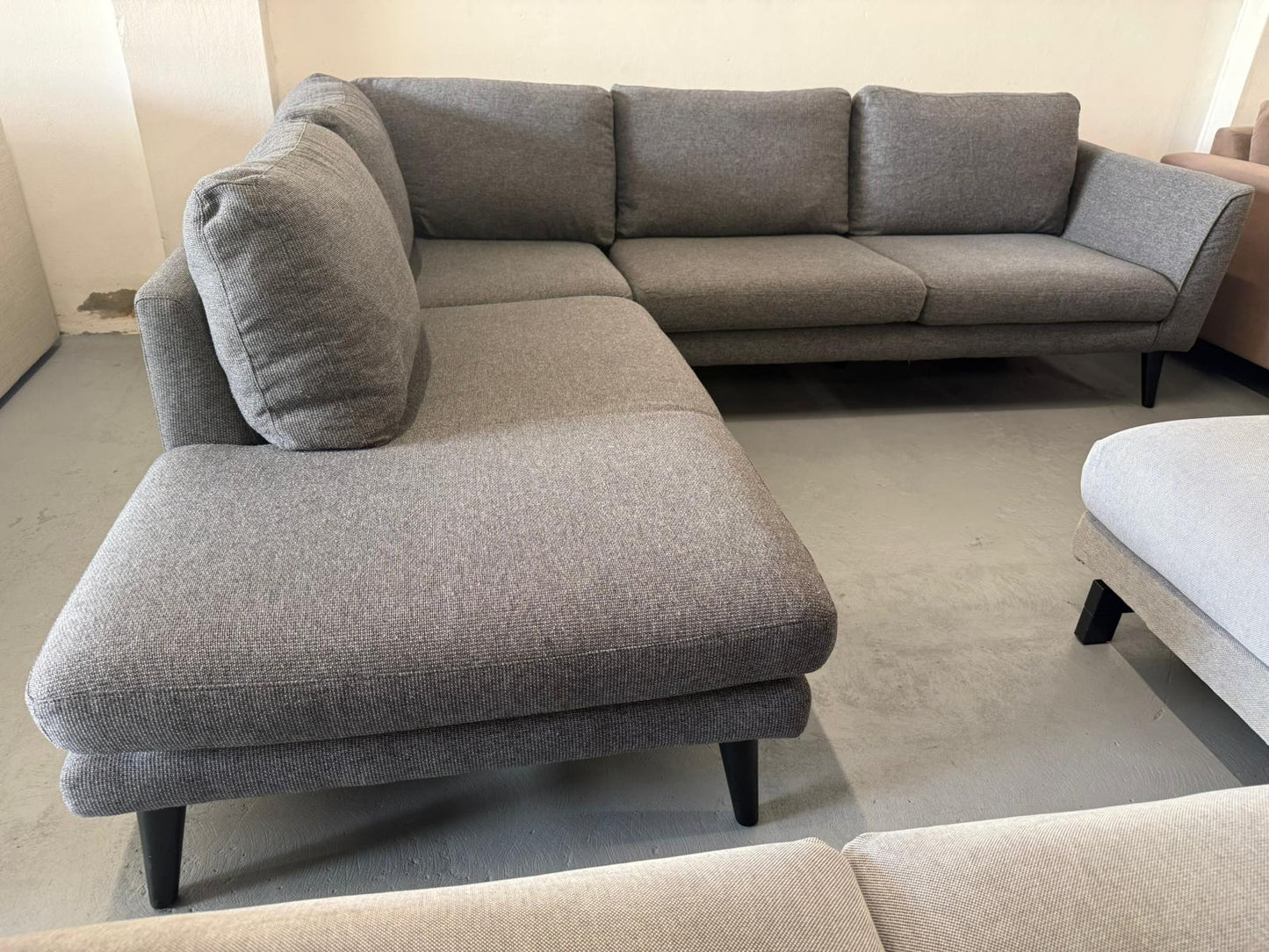 ⭐️Freedom charcoal L shape Sofa | Pre-owned – Steam cleaned | SYDNEY WIDE DELIVERY