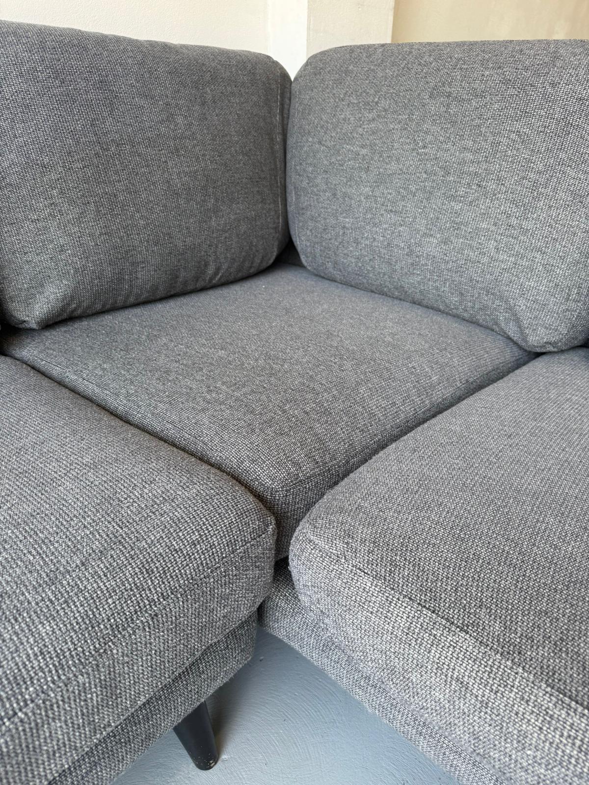 ⭐️ Freedom Charcoal L-shape Sofa | Pre-owned – Steam cleaned | SYDNEY WIDE DELIVERY