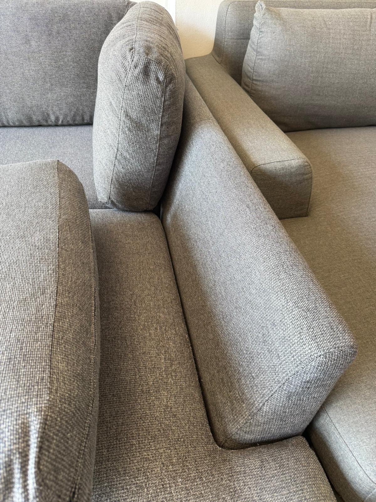 ⭐️ Freedom Charcoal L-shape Sofa | Pre-owned – Steam cleaned | SYDNEY WIDE DELIVERY