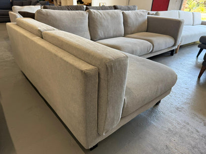 ⭐️ Beige L-shape Sofa | Pre-owned – Steam cleaned | SYDNEY WIDE DELIVERY