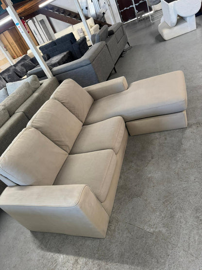 ⭐️ Beige reversible chaise L-shape Sofa | Pre-owned – Steam cleaned | SYDNEY WIDE DELIVERY