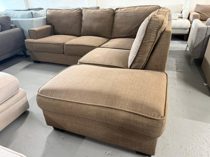 ⭐️ James lanes mocha L shape Sofa | Pre-owned – Steam cleaned | SYDNEY WIDE DELIVERY
