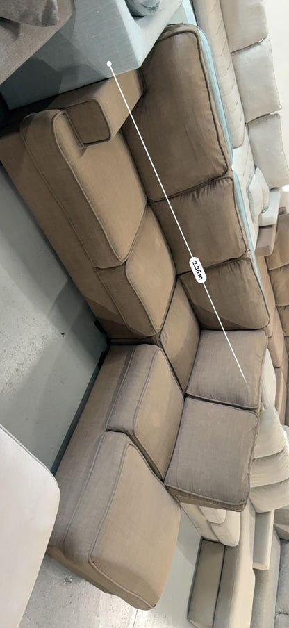 ⭐️ James lanes mocha L shape Sofa | Pre-owned – Steam cleaned | SYDNEY WIDE DELIVERY