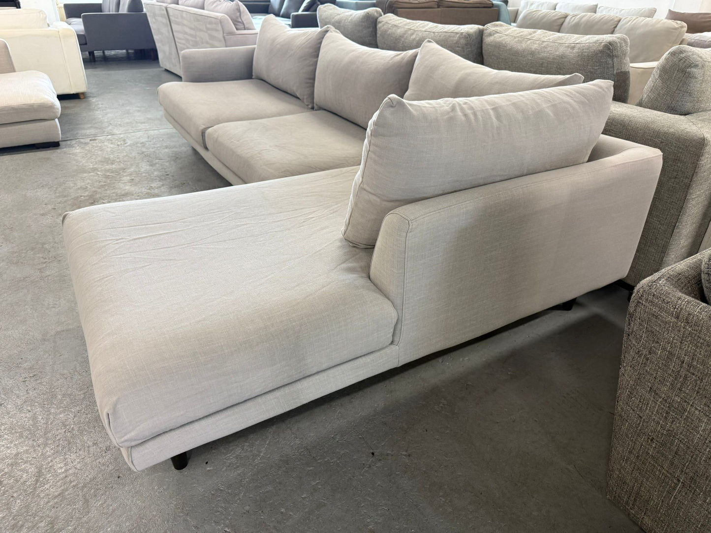 ⭐️ Freedom grey L-shape Sofa | Pre-owned – Steam cleaned | SYDNEY WIDE DELIVERY