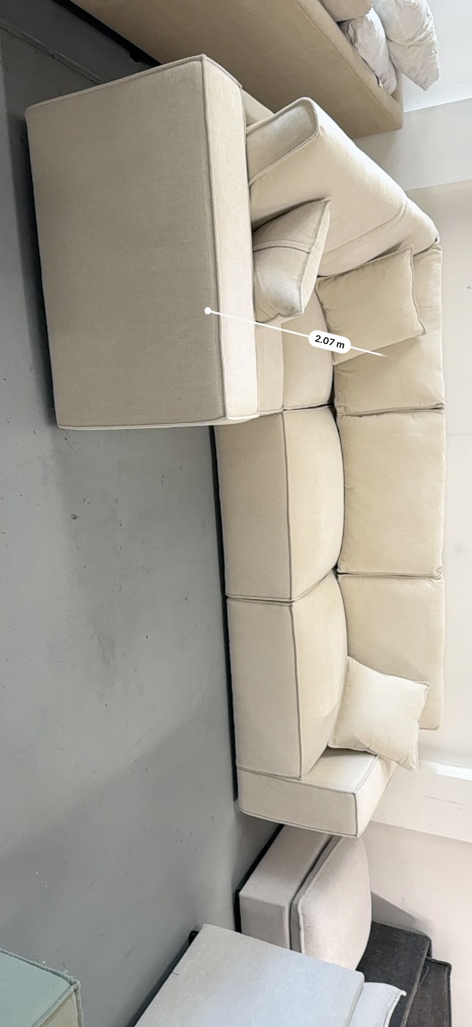 🌟 Nest Nook Beige Velora Couch – BRAND NEW 🌟