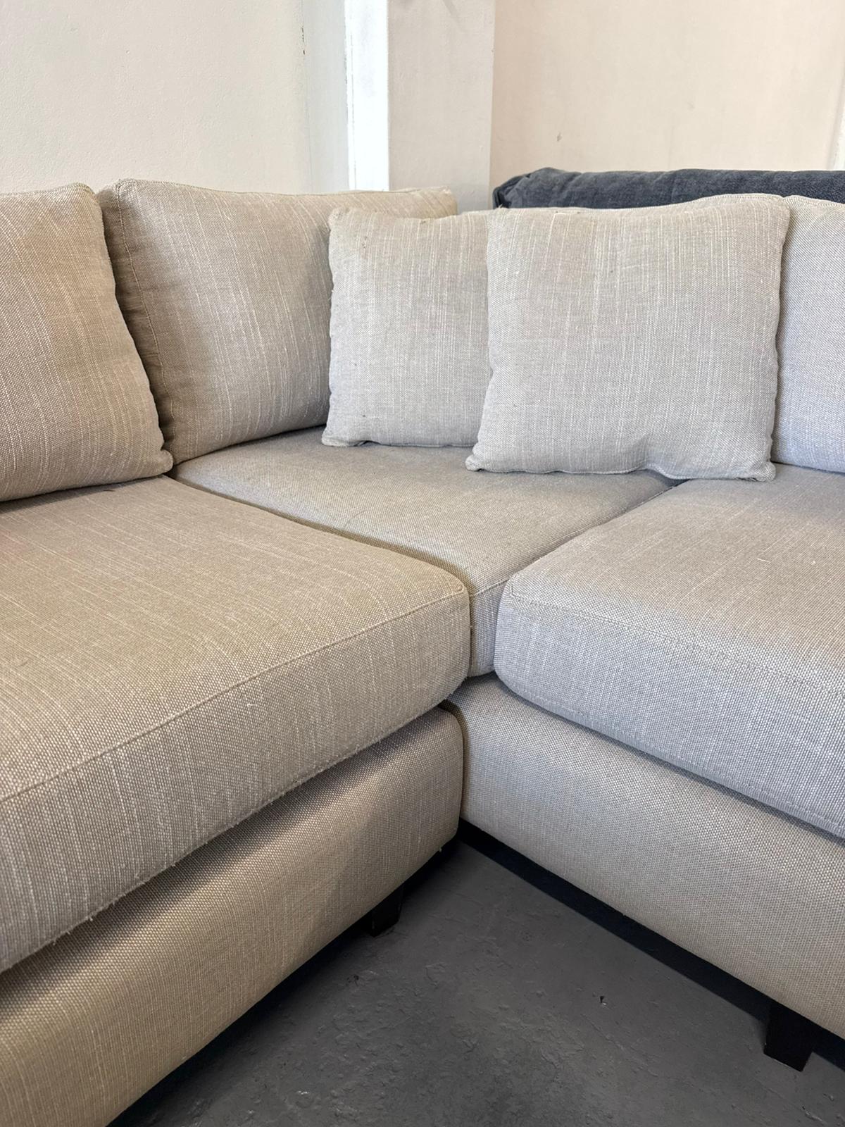 ⭐️ Coco republic corner lounge  | Pre-owned – Steam cleaned | SYDNEY WIDE DELIVERY