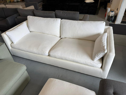 ⭐️Freedom white 3 seater + Ottoman  | Pre-owned – Steam cleaned | SYDNEY WIDE DELIVERY