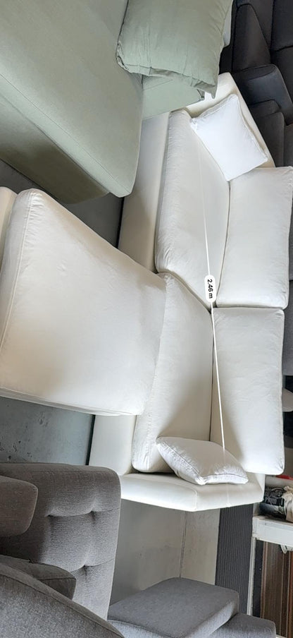 ⭐️Freedom white 3 seater + Ottoman  | Pre-owned – Steam cleaned | SYDNEY WIDE DELIVERY
