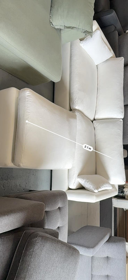 ⭐️Freedom white 3 seater + Ottoman  | Pre-owned – Steam cleaned | SYDNEY WIDE DELIVERY