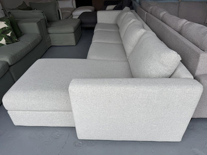 ⭐️ Cream L-shape Sofa | Pre-owned – Steam cleaned | SYDNEY WIDE DELIVERY