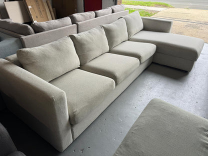 ⭐️ Cream L-shape Sofa | Pre-owned – Steam cleaned | SYDNEY WIDE DELIVERY