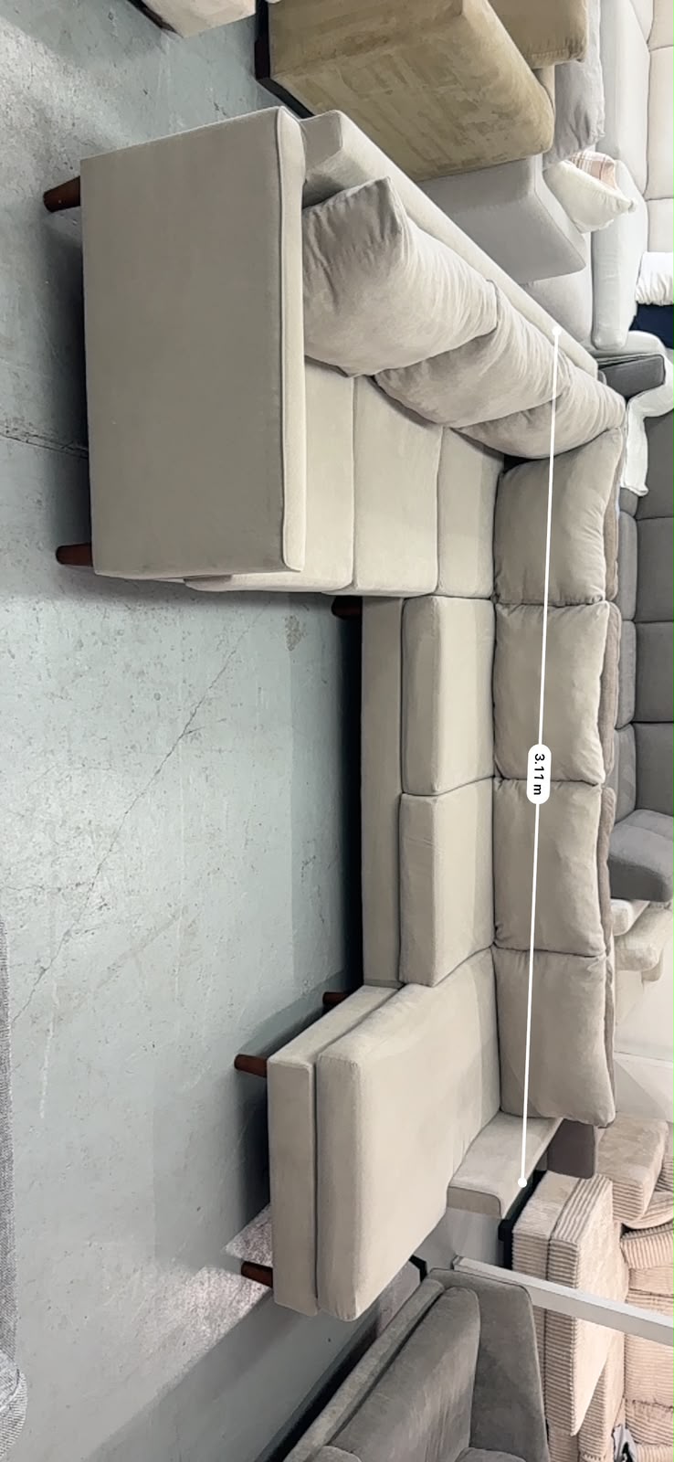 Lounge Innovations Corner Sofa – Reversible Chaise | Cloud Comfort | Pre-Owned | Steam Cleaned