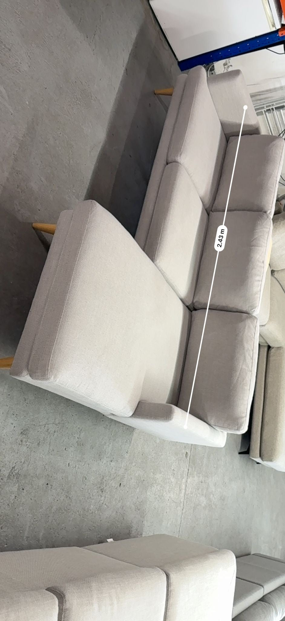 Lounge Lovers Grey L-Shape Sofa | Pre-Owned | Steam cleaned | Sydney wide delivery