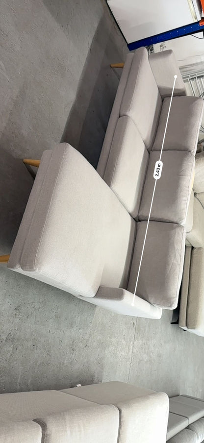 Lounge Lovers Grey L-Shape Sofa | Pre-Owned | Steam cleaned | Sydney wide delivery