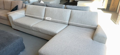 Plush Beige L-Shape Sofa | Pre-Owned | Steam Cleaned | Sydney Wide Delivery
