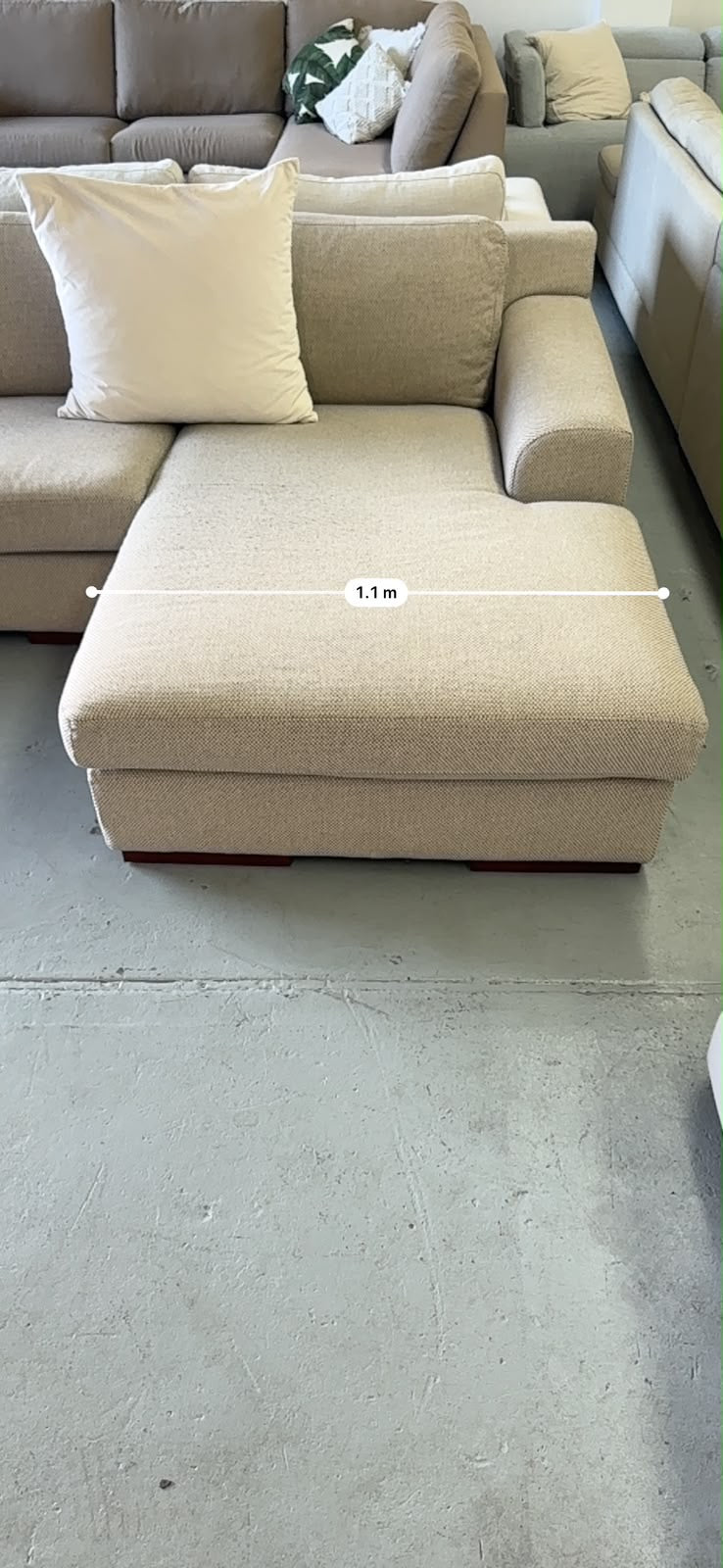 Plush Beige L-Shape Sofa | Pre-Owned | Steam Cleaned | Sydney Wide Delivery