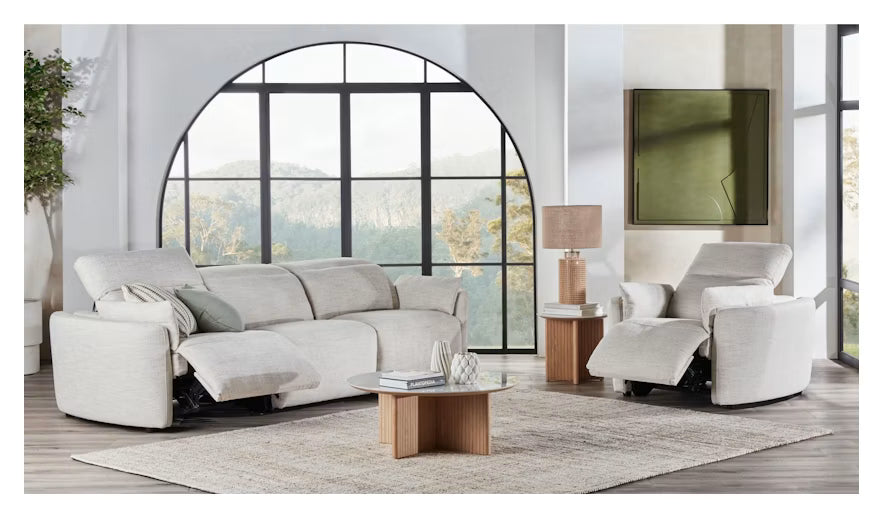 Domayne 3+1+1 Electric Recliner Set | Brand New | Sydney Wide Delivery