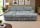 Brand New Lisa Grey Sofa Bed with Storage Chaise | Sydney Wide Delivery